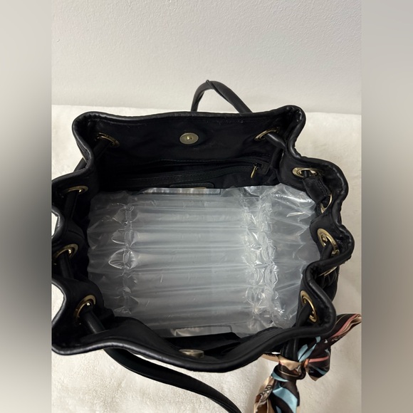 Furla Black Leather Quilted Shoulder Bag. EUC! - Picture 7 of 9